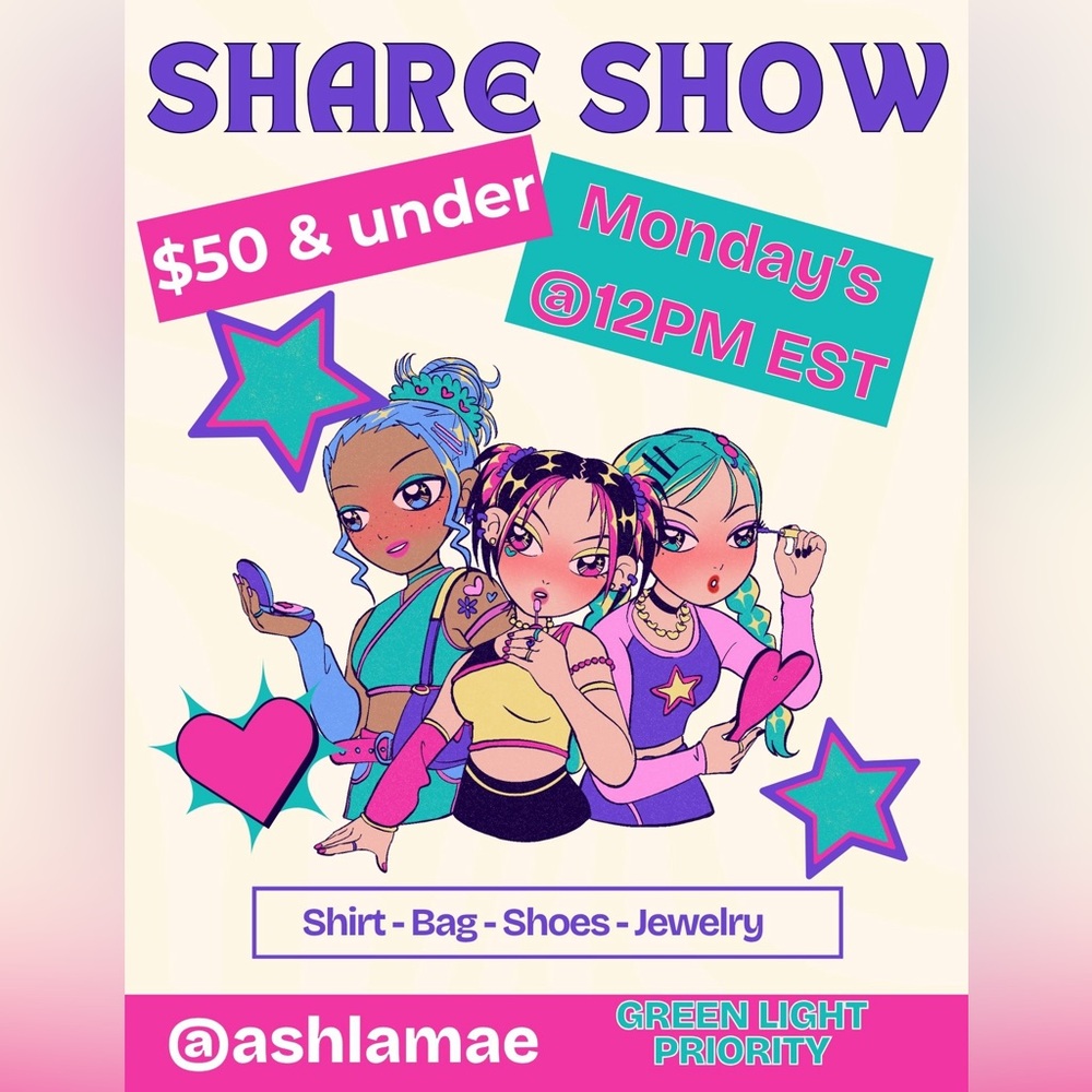 $50 under Share Show Flyer- Monday's